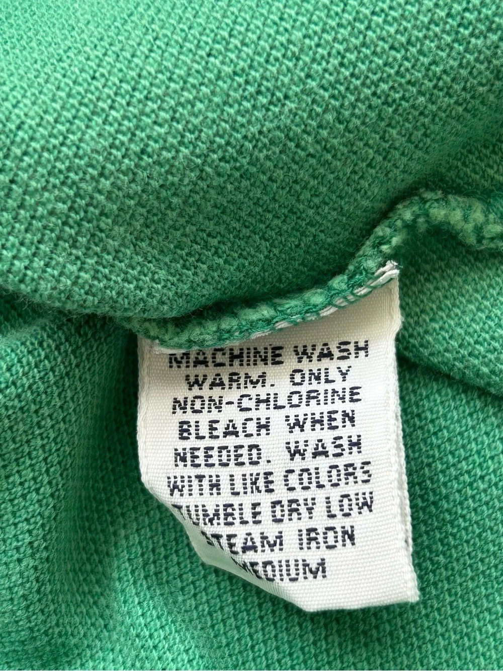 Polo Ralph Lauren Shirt Mens Size Small Green Cotton Hi Low Hem Short Sleeve